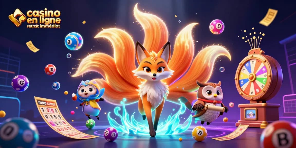 Découvrez le casino en ligne retrait immédiat avec une illustration captivante de chance et de magie.