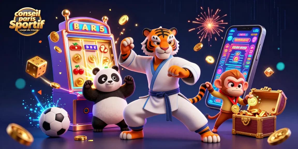 Conseils de paris sportifs pour la coupe du monde avec des personnages animés dans un cadre de casino vibrant.