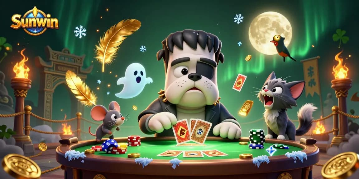 Engage in thrilling gaming action with Sunwin's unique characters and dynamic gambling atmosphere