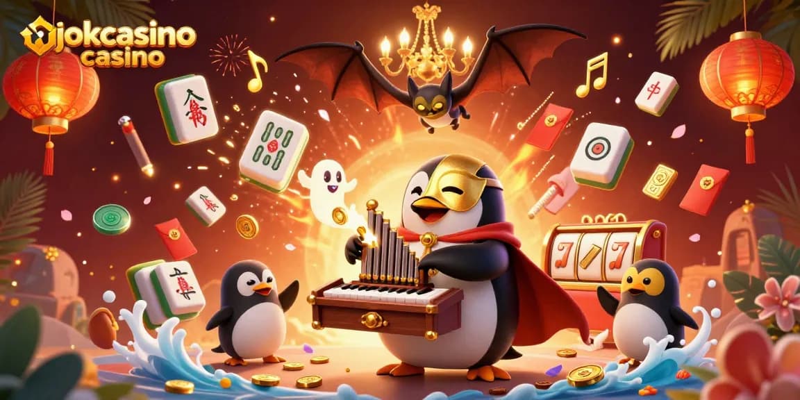 Experience the excitement of jokacasino casino with a whimsical 3D scene filled with captivating game elements.