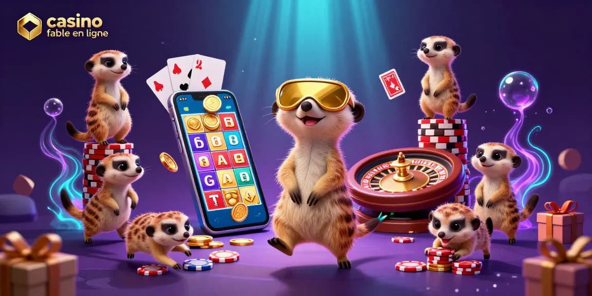 Profitez d'une expérience captivante avec un casino fiable en ligne rempli de meerkats animés.