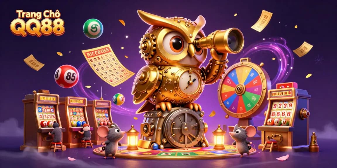 Experience thrilling gameplay at Trang Chủ QQ88 with dynamic lottery balls and exciting casino elements.