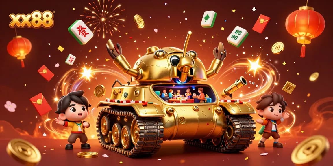 Experience thrilling gameplay with xx88's vibrant digital casino illustration showcasing excitement and winning potential.