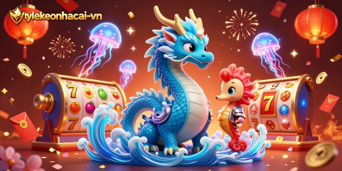Spin successful slots with tylekeonhacai-vn's vibrant underwater casino scene featuring magical creatures.