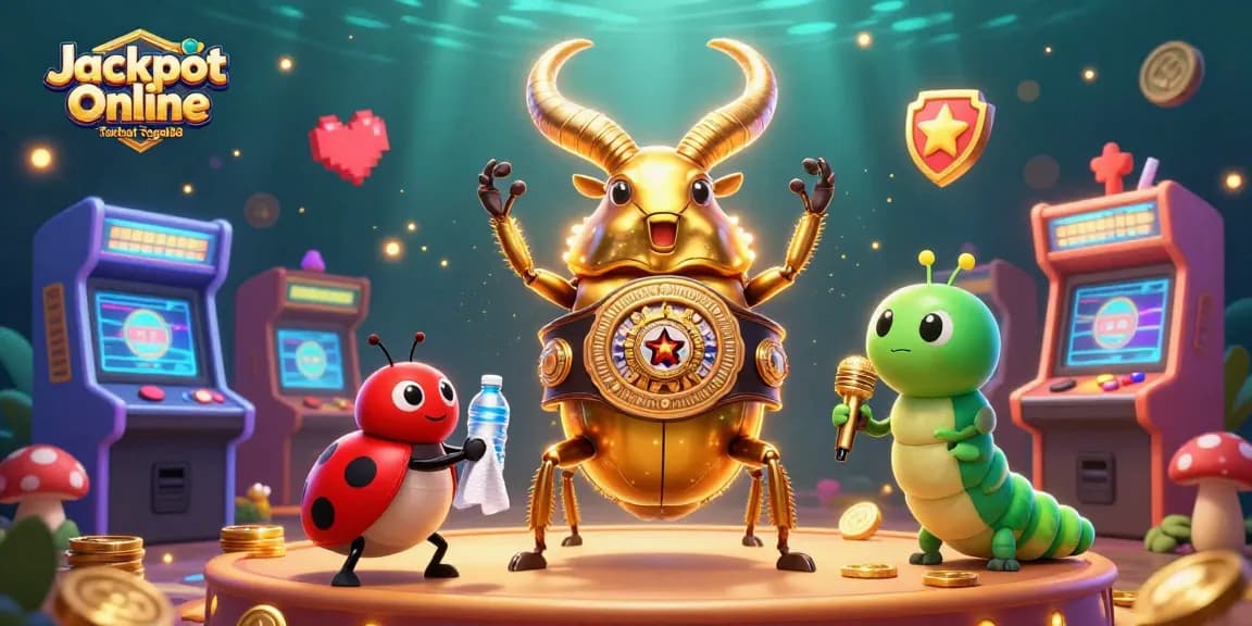 Experience the excitement of Jackpot Online Taruhan Togel88 with a colorful 3D illustration featuring dynamic characters and gaming elements.