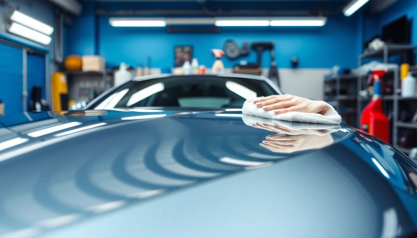 Discover car detailing products Canada in a professional garage setting.