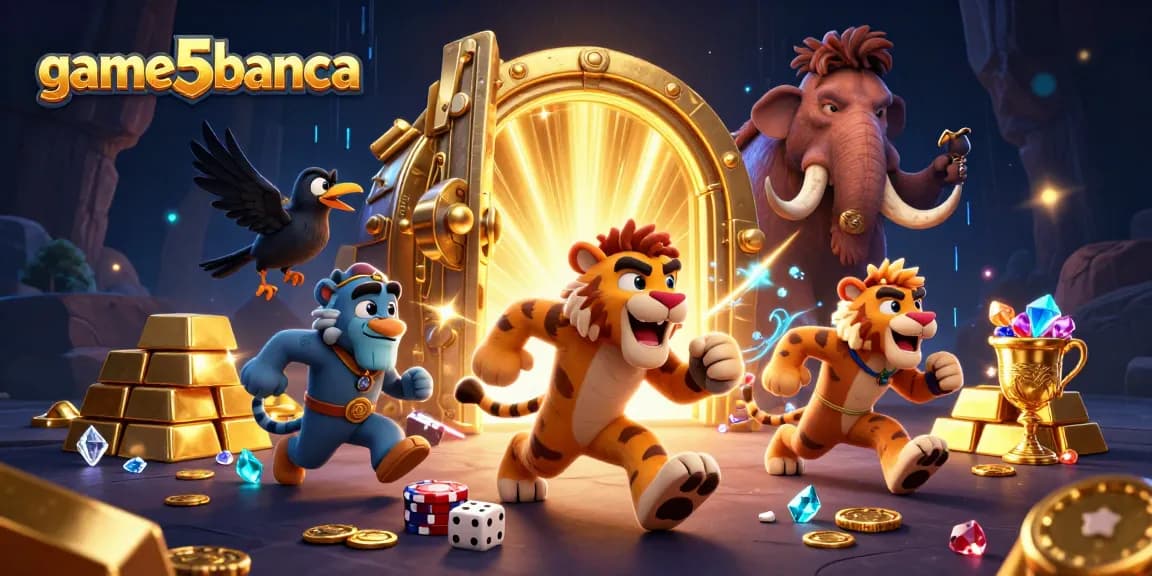 Spin the reels at game5banca in a magical cavern with treasures and prehistoric creatures.