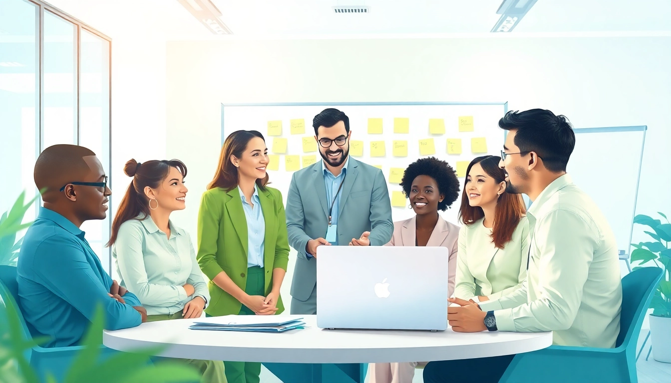 Engaging session focused on Career Coaching with a diverse group in a professional office