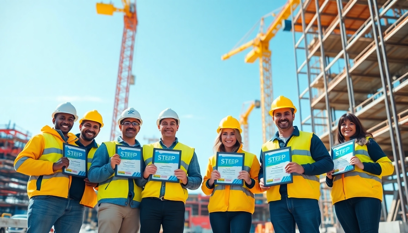 Celebrating STEP safety awards construction with a diverse team in an active site