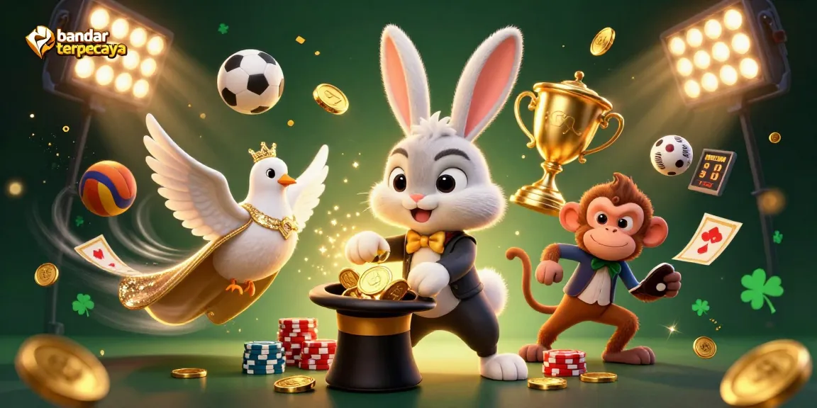 Experience the excitement of bandar togel terpercaya with a magician rabbit and dynamic casino elements!