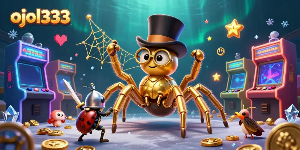 Engage in thrilling gameplay with ojol333 as characters interact in a vibrant casino theme.