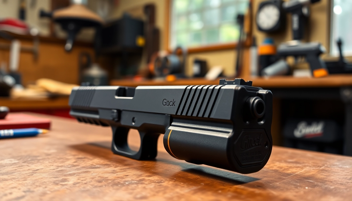 Showcasing the glock 19 gen 3 oem slide, highlighting its precision and craftsmanship.