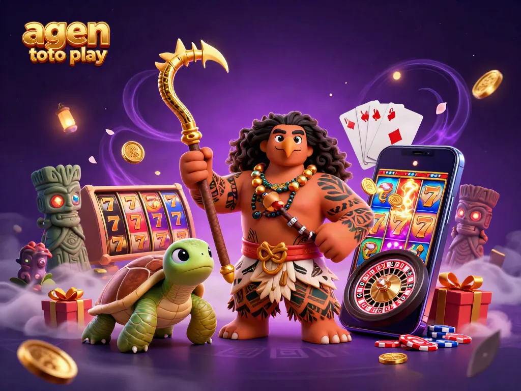 Spin and win with agen toto play's exciting slot game showcasing vibrant characters and dynamic casino elements.