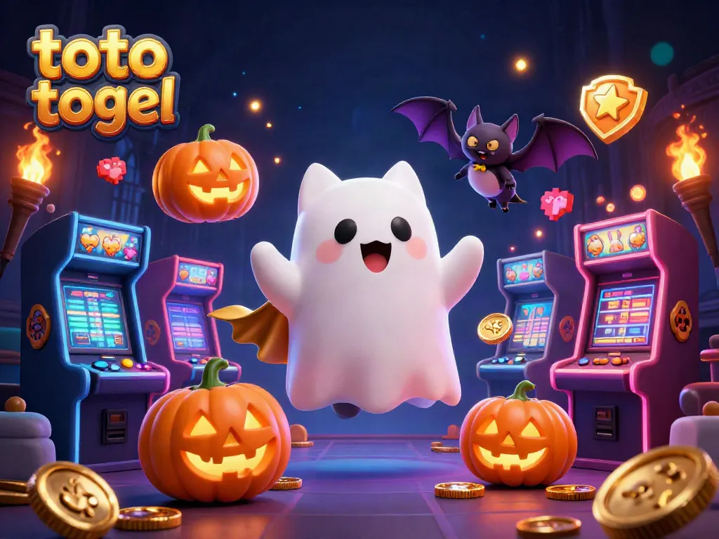 Bermain toto togel dengan karakter hantu kucing ramah dan kelelawar vampir yang menambah keseruan suasana kasino.