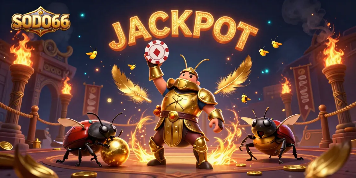 Experience a thrilling victory at SODO66, where vibrant characters celebrate wins in an exciting gaming atmosphere.