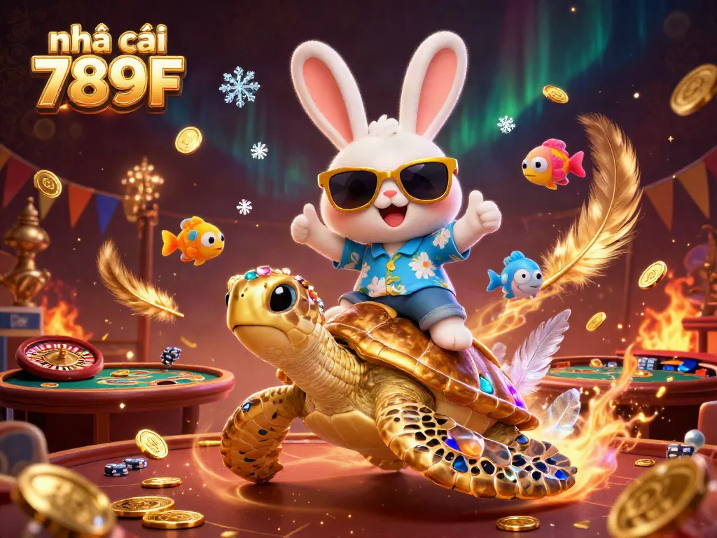 Participate in exciting games at nhà cái 789F, featuring vibrant characters and dynamic casino elements.