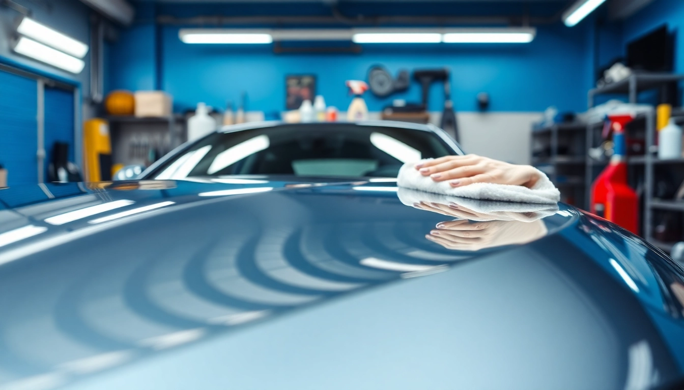 Discover car detailing products Canada in a professional garage setting.