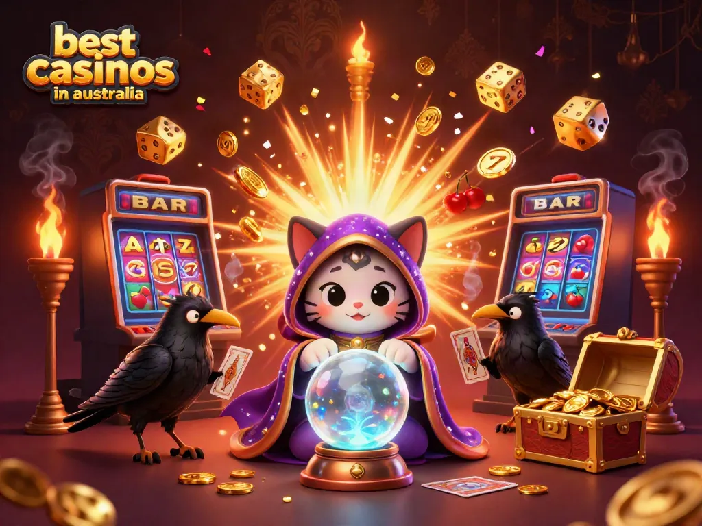Experience the best online casinos in Australia with an array of 3D vibrant gaming elements.