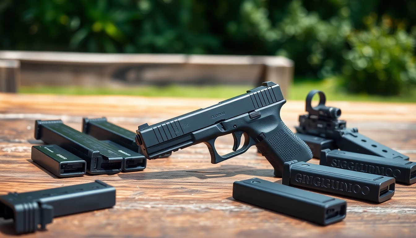View of glock 48 mos slide complete with Glock accessories highlighting functionality.